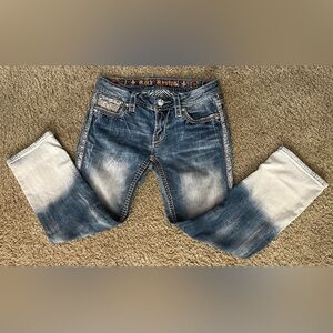 ROCK REVIVAL AROA TWO TONE CAPRI
SIZE 28